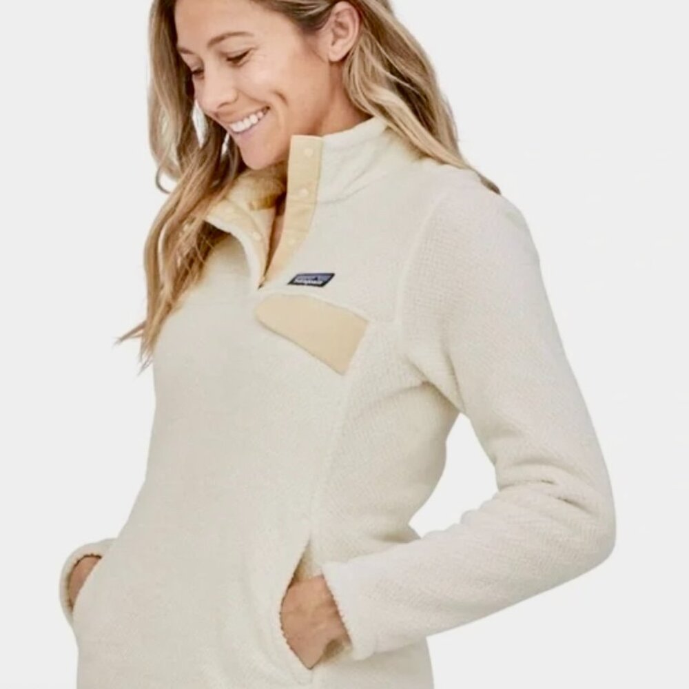 Patagonia White Fleece Pullover